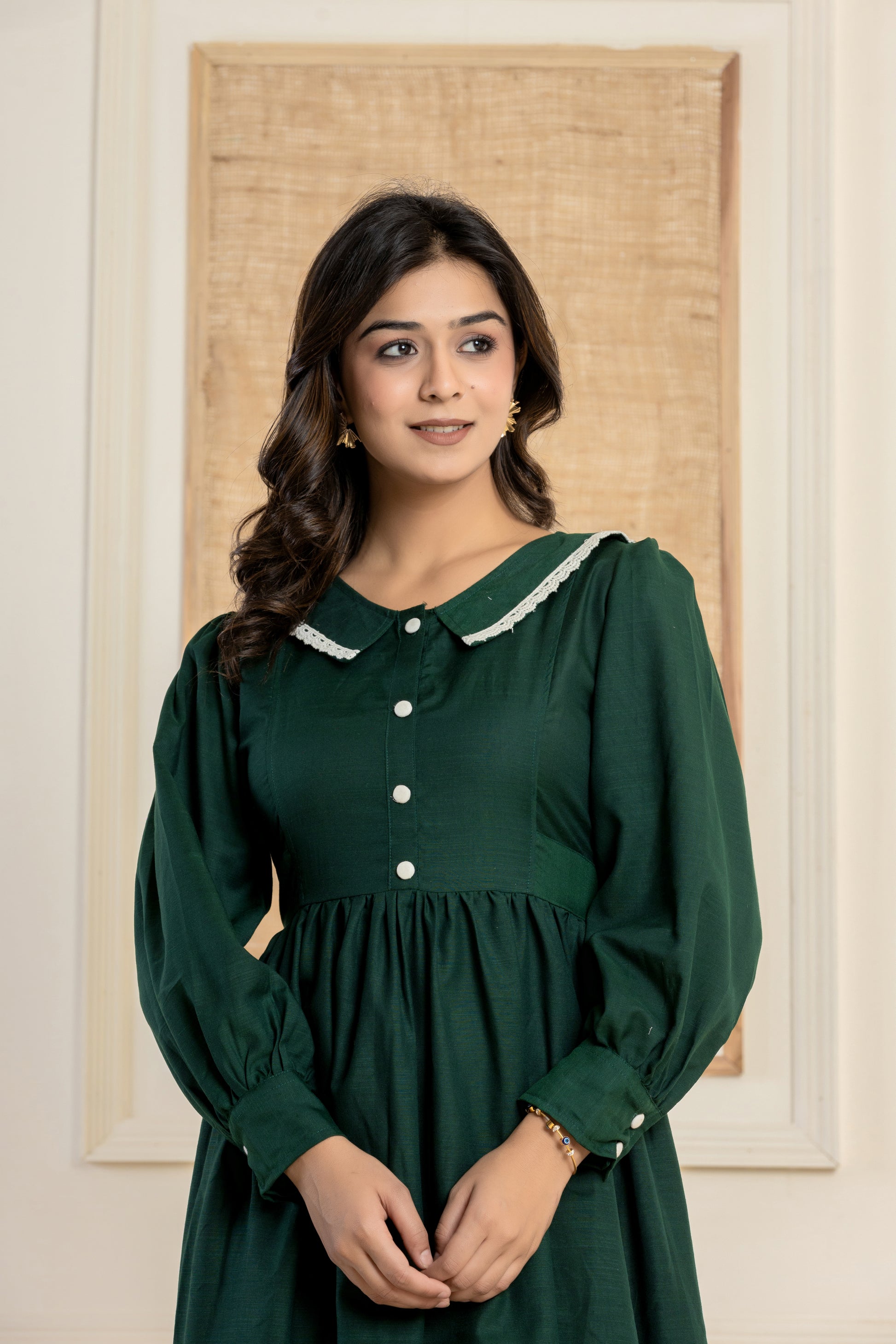 CLASSIC VINTAGE STYLE - BOTTLE GREEN Hebe Fashions CLASSIC VINTAGE STYLE - BOTTLE GREEN Hebe Fashions