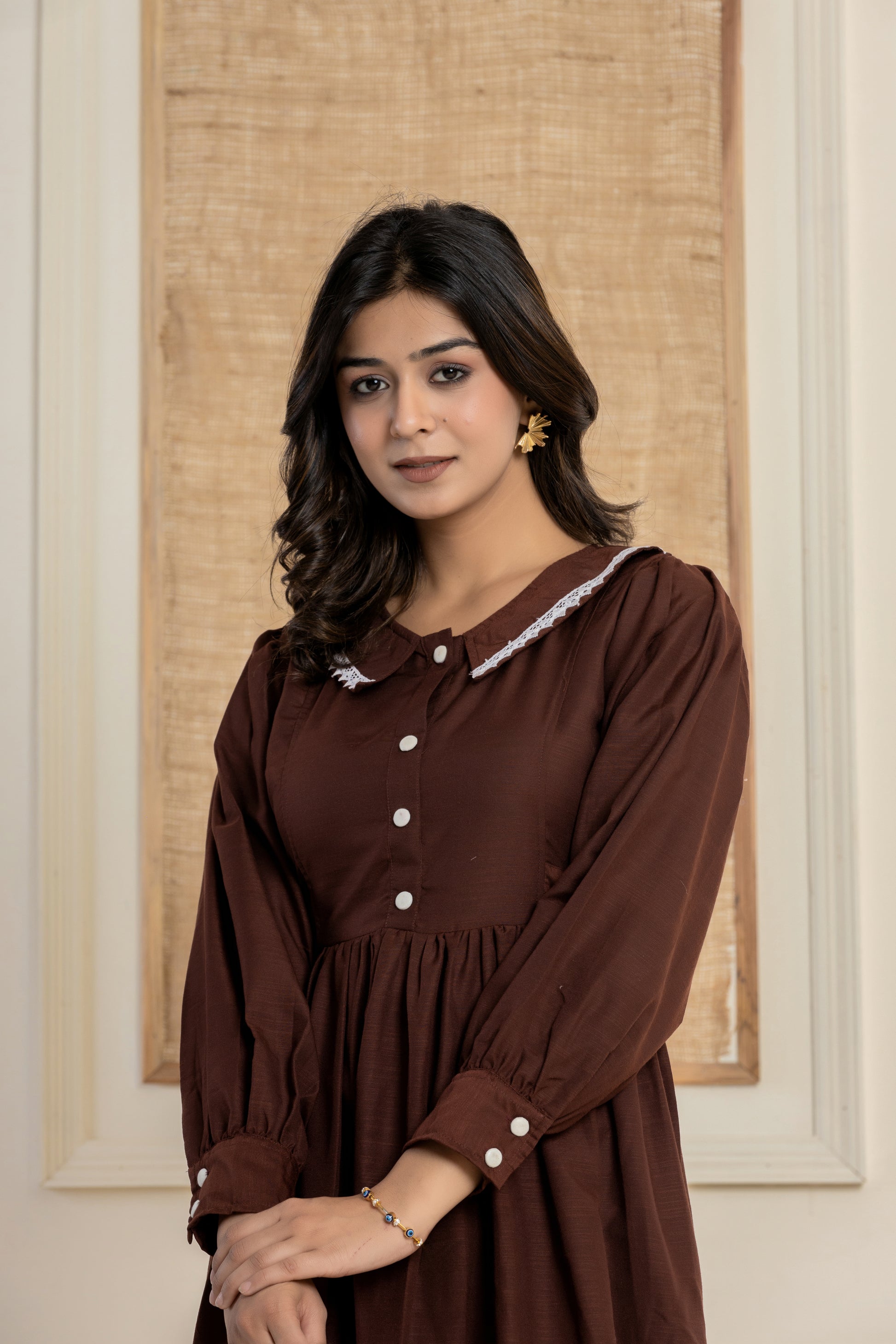 CLASSIC VINTAGE STYLE BROWN Hebe Fashions CLASSIC VINTAGE STYLE BROWN Hebe Fashions
