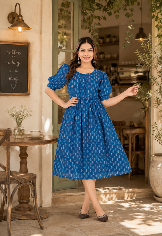 Azure Blossom Casual