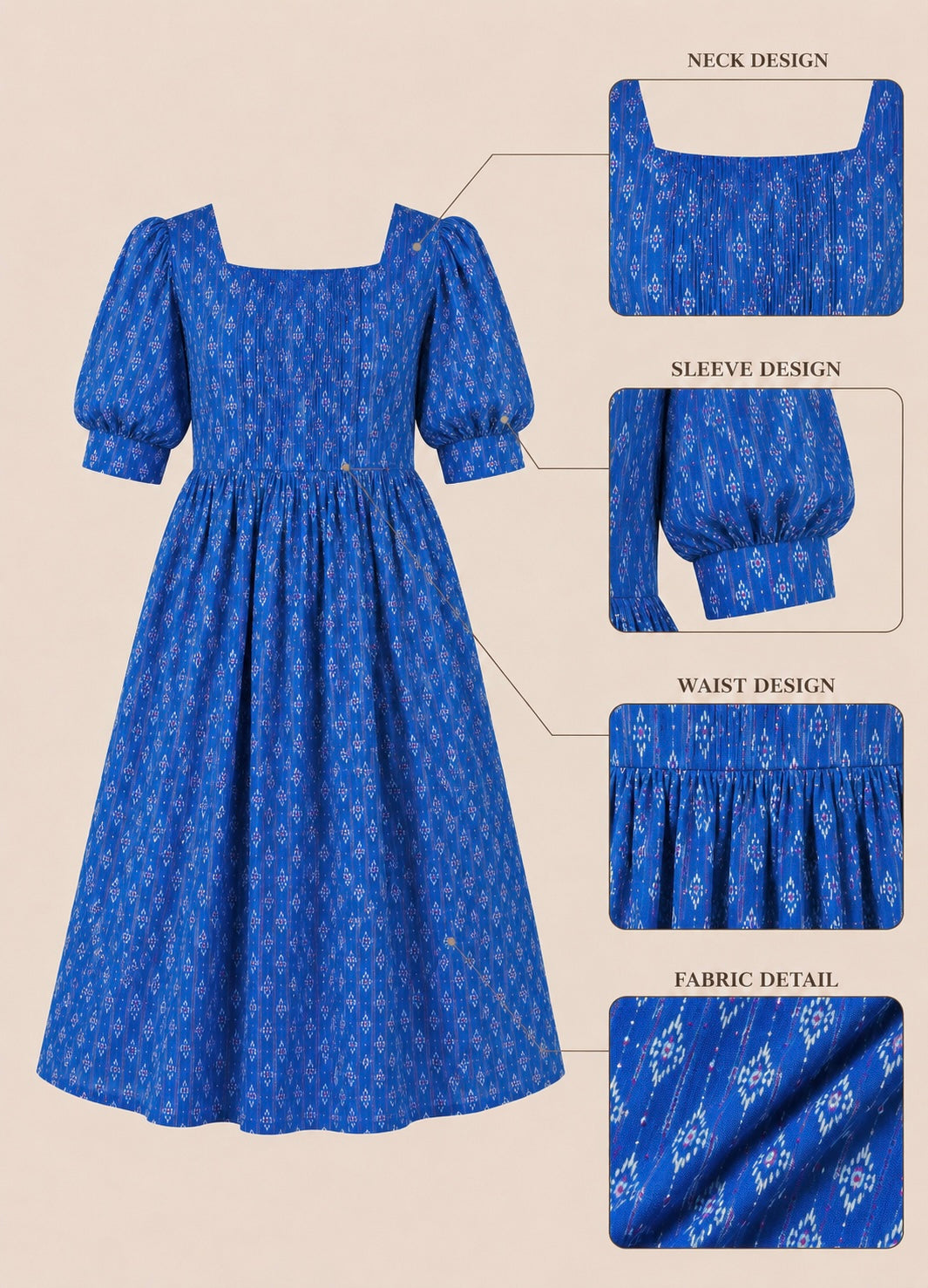 Azure Blossom Casual
