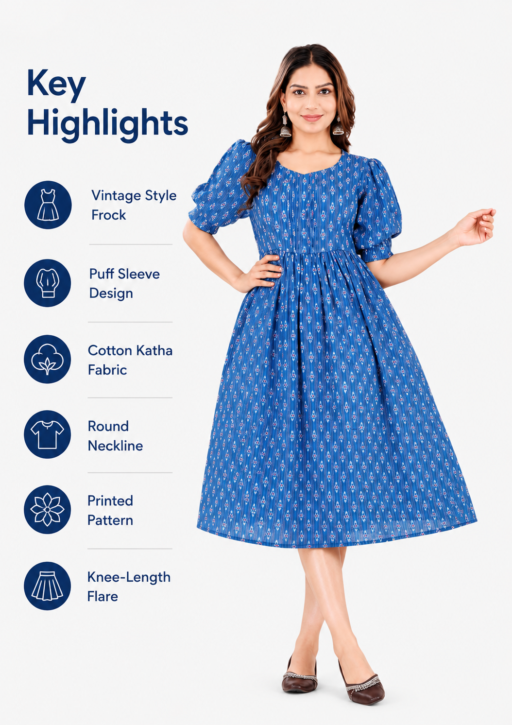Azure Blossom Casual